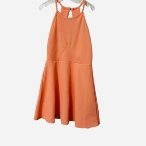 Pinc Premium Orange Halter Sundress for Cocktail Events Girls Size 10/12